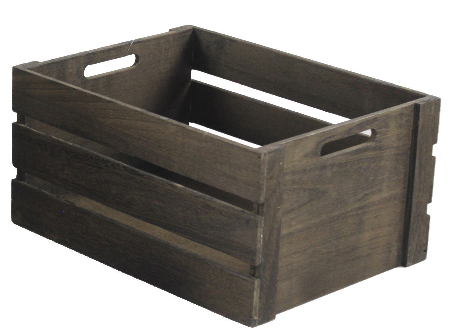 heavy burnt wooden crate