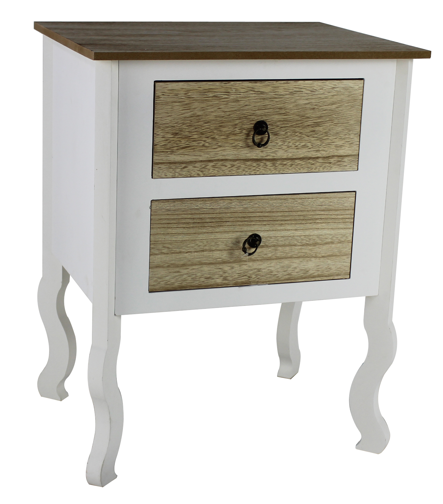 two drawer wooden table